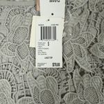 Philosophy  Lace Shirt Womens Size Small Gray‎ Top Short Sleeve Blouse New Photo 7