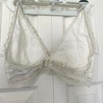Hollister Gilly Hicks White Lace Bralette Halterneck Womens Size Medium No Padding Photo 3