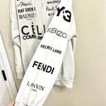 Not for sale VIP Designer Brand Logo Hoodie White Size M Photo 7