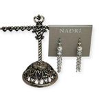 new Nadri ♕ Pearl Crystal Drop Bride Earrings ♕ Rhodium ♕ Wedding Bridal Jewelry Silver Photo 7