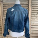 Mudd Distressed Denim Jean Jacket Large L Photo 2