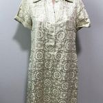 Diane Von Furstenberg Diane Von Furstenburg Reno Metallic Gold Elegant Shift Dress 4 Photo 0