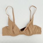 NWT INLYRIC Womens Unlined Scoop Bra Warm Beige Nude Size 34A Underwire Tan Photo 2