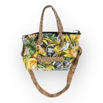 Vintage Quilted Jungle Animal Print Mini Tote Shoulder Crossbody Bag Photo 1