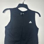 Adidas  Women's Black Tank Top Size Small Sleeveless Adjustable Hem Athletic Gym Photo 2