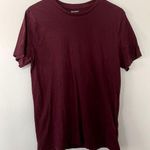 Old Navy maroon red cotton soft washed shirt casual classic style women size M Photo 0