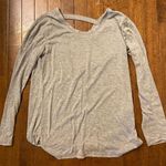 Athleta Grey Open Cut Out Back Top Photo 1