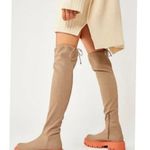 Free People Chase Second Skin Over The Knee Stretch Boot Taupe Photo 1