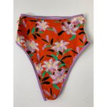 Diane Von Furstenberg  Cheeky High-Waist Floral-Print Swim Bikini Bottoms Small Photo 5