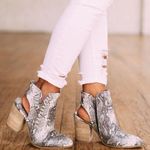 These Three Boutique Snake Print Booties Photo 0