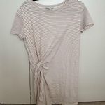 Vince  Cotton Striped Knot T-Shirt Dress Photo 1