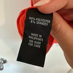 BCX  Y2K Office Siren Blouse. Size: Medium. Color: Orange. Photo 6