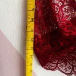 Red Lace Bralette, Coquette Y2K Lingerie‎ Romantic Goth Medium Grunge Retro Photo 3
