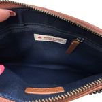 Brooks Brothers  Chain Strap Shoulder Bag‎ Brown Caramel Leather Minimalist Photo 11