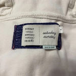 Anthropologie Saturday Sunday Quinn Jacket Terry Zip Sweater White Size Medium Photo 5