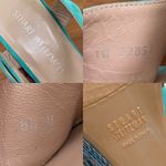 Stuart Weitzman Single Island Embellished Rope Turquoise Suede Wedge Sandals 8.5 Photo 13