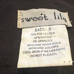 Elegant Gray Satin Bow Women's Trousers Size 8 Photo 9