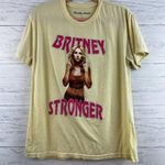 Britney Spears Yellow Graphic Stronger Tee Size L Size L Photo 0