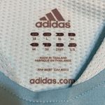 Adidas women’s Court Cap sleeve Tennis RN 88387 liquid blue ice top shirt Sz L Photo 1