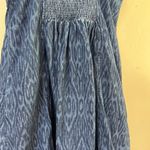 Anthropologie‎ Pilcro Ikat sleeveless denim mini sundress size XS Blue Photo 9