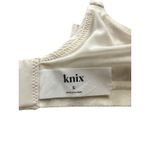 Knix Micro Modal Rib Bralette White Womens Small Photo 2