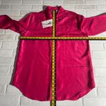 Diane Von Furstenberg  Silk Blouse Tunic Top Womens S/M Pink Button Up Oversized Photo 1