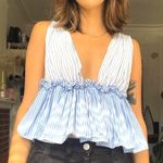 Striped Blue Tank Top Photo 0