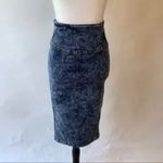 Roma Studio Acid Washed Women Pencil Skirt Knee Length Stretch Denim Size Small Blue Photo 6