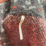 Free People Cozy Wool Bohemian Grunge Aztec Print Long Cardigan Sweater Photo 8