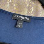 EXPRESS  Navy Blue Silver Sequin Stretchy Modal Tanktop, M Photo 2