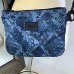 PINK - Victoria's Secret  Blue snakeskin print Crossbody Bag or belt bag Photo 9