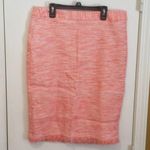 Trina Turk women's size 10 lace & fringe trim linen blend tweed pencil skirt Photo 0