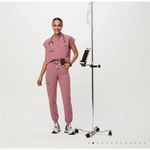 FIGS Zamora Jogger Scrub Pants in Mauve Size 3XL Photo 4