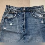ZARA TRF IX’D Denim Makers Asymmetrical Jean Skirt Photo 1
