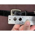 belt vegan leather goldtone buckle 1990s Black Photo 3