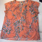 st. john's bay  Orange Relaxed Blouse Photo 1