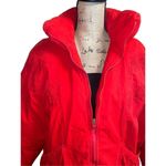 Diana Marco Red Oversized Puffer 80s Vintage Jacket/Coat Cotton Women size 16 Photo 4