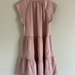 NWT Boutique Dress Reset by Jane champagne Pink Tiered Dress Small Photo 2