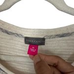 Vince Camuto  Womens XL Contrast Stripe Plaid Overlay Tank Top Sleeveless Blouse Photo 4