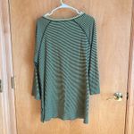 Cut Loose Striped Button Front Tunic Top Lime Green Black Women Size L Size L Photo 7