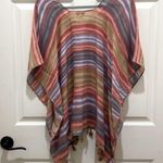 Woven Heart Pullover Kimono with Fringe Photo 1