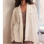 Free People  White Crotchet/Lace Open Front
Cardigan(Size Medium) Photo 3