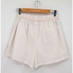 Araminta James Paperbag Shorts Clean Girl Euro Summer Quiet Luxury Size XS White Photo 2