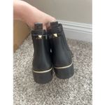 Kate Spade NWT  Black & Gold Sedgewick Chelsea solstice rain boot Size 9 Photo 4