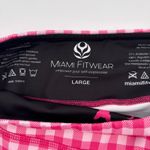Miami Fitwear Boo Crew Bright Pink Gingham High Waist Leggings Womens Large Photo 5