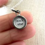 Skeleton rock star small pendant necklace Photo 1