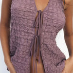 ZARA Textured Mauve Top Photo 0