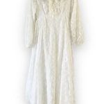 Vintage‎ Bridallure Prairie Lace Wedding Dress 70’s Size 2 Photo 0