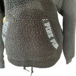 Victoria's Secret PINK Sherpa Bling Quarter Zip Hoodie, size XS Black Photo 5