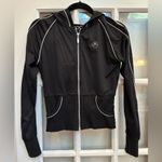 Cache Boca For Women's Athletic Jogger Jacket Black & Grey Yoga Outdoor Size S Photo 8